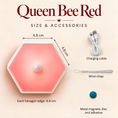 Load image into Gallery viewer, Queen Bee Red | Rechargeable Motion Sensor Nightlight