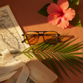 Load image into Gallery viewer, Black Aviators Old Florida Flat Lay