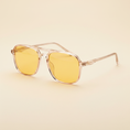 Load image into Gallery viewer, Blush Aviators Cream Background Side Angle