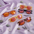 Load image into Gallery viewer, Lavender flat lay with your exact Cheater Chic frames