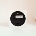 Load image into Gallery viewer, Mindful Morning Clock — Back White Background