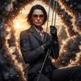 Load image into Gallery viewer, Smoky Quartz Sleep Glasses - Glasses Hero Shot Evening