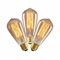 Load image into Gallery viewer, Edison Incandescent Bulbs ST64 — Set of 3 or 6 | Warm Circadian Light