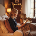 Load image into Gallery viewer, Woman reading with your frames