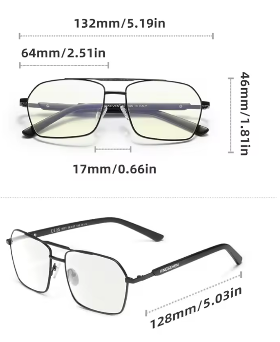 Kingseven Daytime Computer Glasses