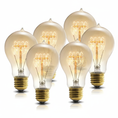Load image into Gallery viewer, Edison Incandescent Bulbs A19 — Set of 1, 3 or 6 | Warm Circadian Light
