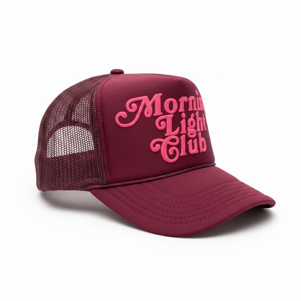Burgundy Hat Side Angle