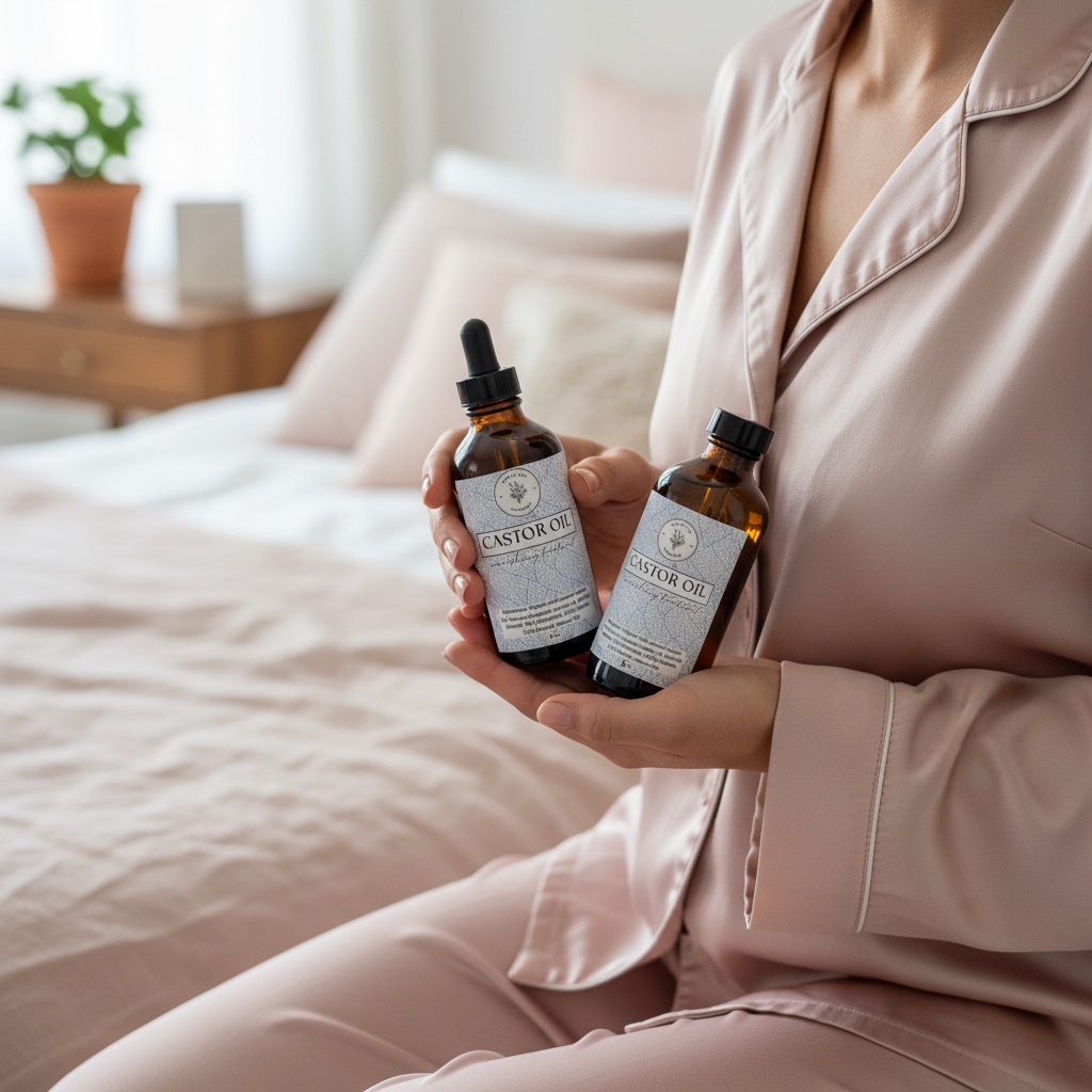 Castor oil lifestyle shot