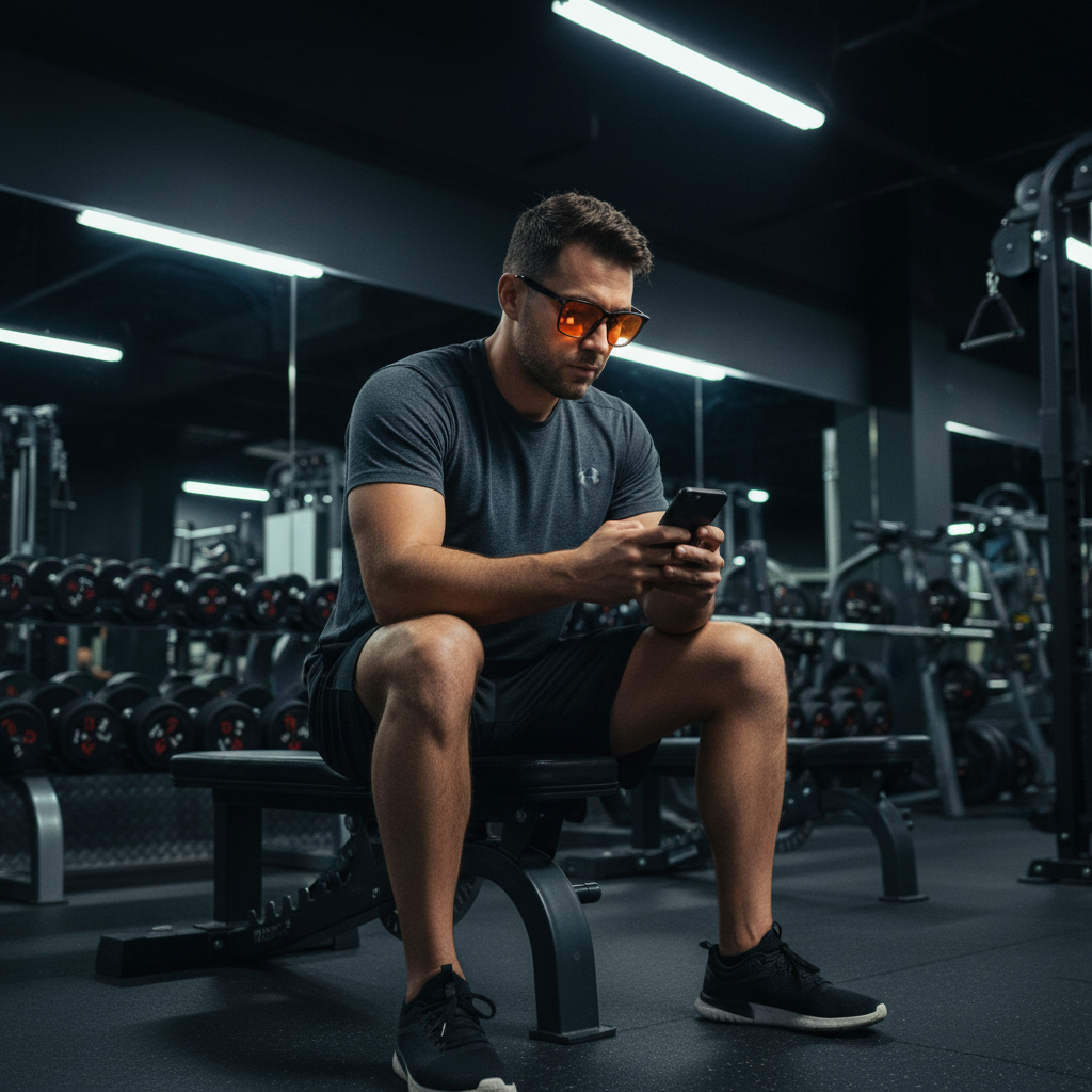Classic Black Gym Guy Night Shot