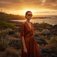 Load image into Gallery viewer, Dreamwave Tortoise Shell Nighttime - Galapagos Sunset Editorial
