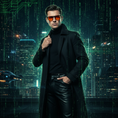 Load image into Gallery viewer, Men in Black Nighttime - Matrix Man Proper Fit
