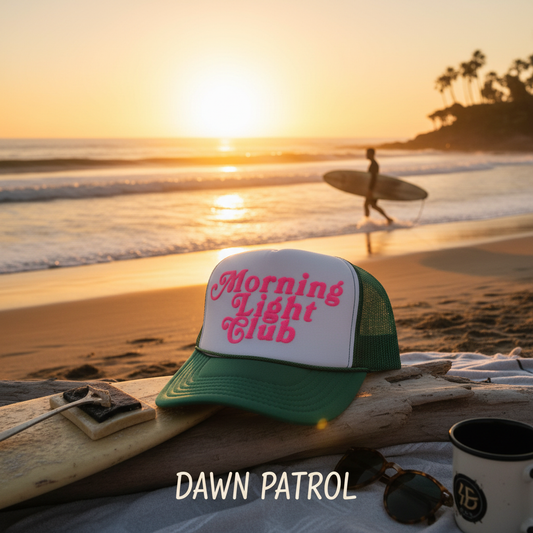 Morning Light Club Trucker Hat - Surfer Vibe