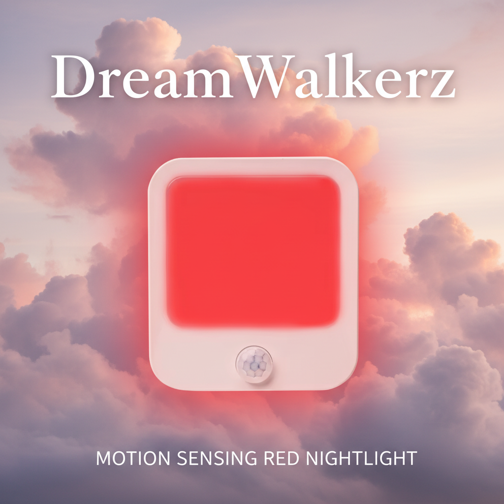 Motion Sensing Red Nightlight - Soft Glow