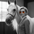 Load image into Gallery viewer, My Sapphire - Forward Facing with Horse
