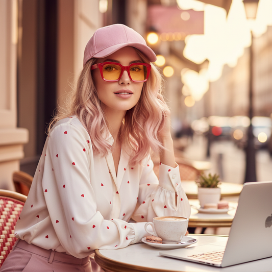 Red Chunky Frames - Lifestyle