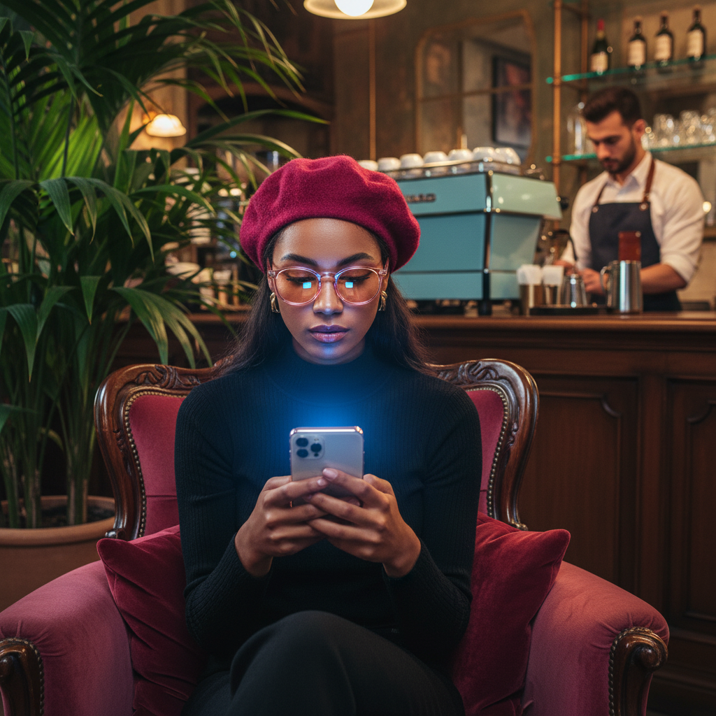Rose Quartz Computer Glasses - Fashion Photography