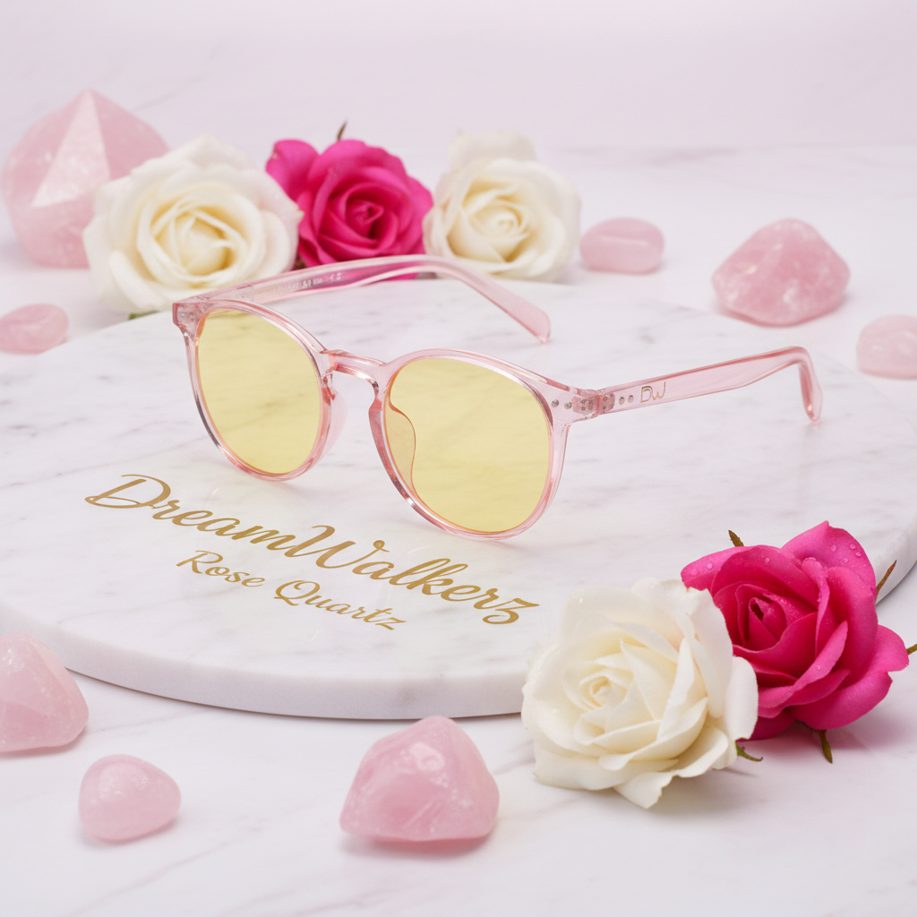 Rose Quartz Computer Glasses - Minimal