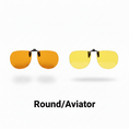 Load image into Gallery viewer, Round Amber and Yellow Side by Side

